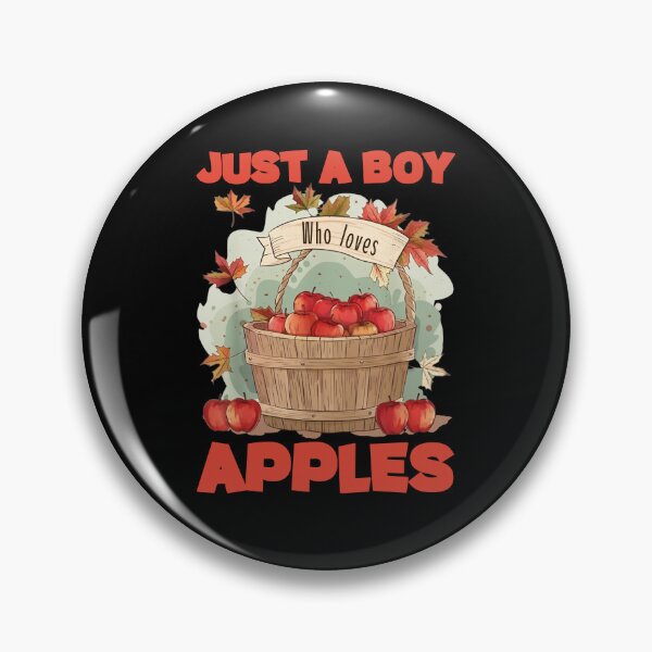 Item preview, Just A Boy Who Loves Apples - Autumn Apple Basket Design T-Shirt designed and sold by LarryMBrown.