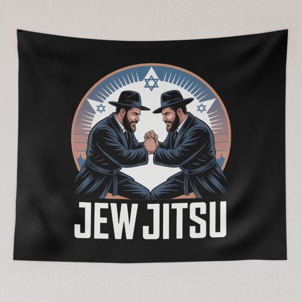 Item preview, Jew Jitsu Karate  Hanukkah Jiu Jitsu Martial Arts designed and sold by PunkNation-Arts.