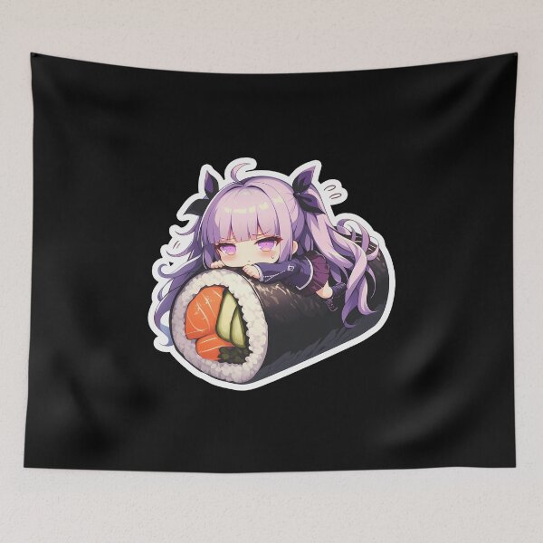 Item preview, Anime Chibi Sushi Nigiri Kyoko Kirigiri Danganronpa Kawaii designed and sold by CarlosBender.