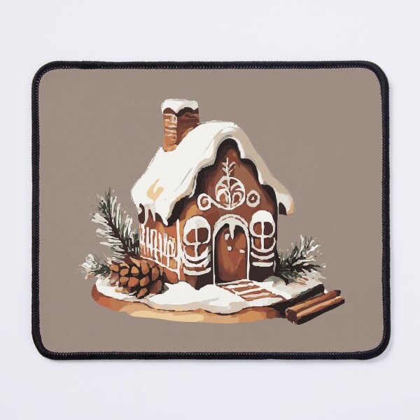 Item preview, Gingerbread Cottage Rustic Christmas Holiday Art by Anne Brooke Art designed and sold by Anne Brooke Art.
