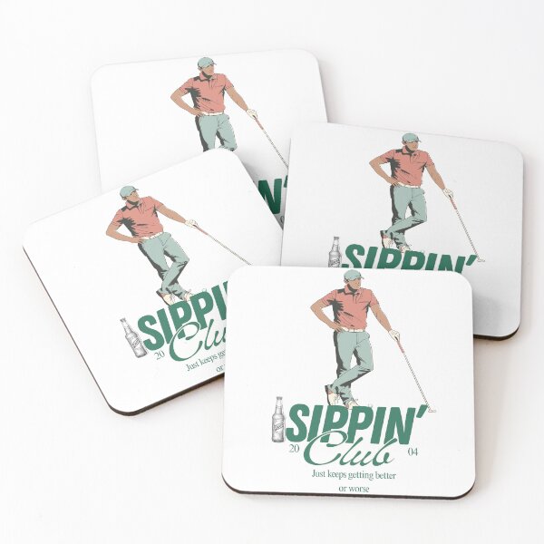 Item preview, Vintage Golf Shirt – “Sippin’ Club” Funny Golf Tee for Chill Golfers designed and sold by KaleBrownie.