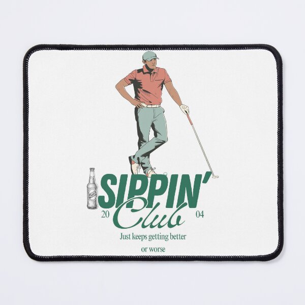 Item preview, Vintage Golf Shirt – “Sippin’ Club” Funny Golf Tee for Chill Golfers designed and sold by KaleBrownie.