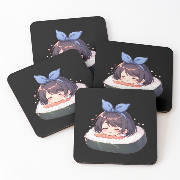 Item preview, Chibi Sushi Gunkan Ruka Sarashina Rent A Girlfriend Kawaii designed and sold by CarlosBender.