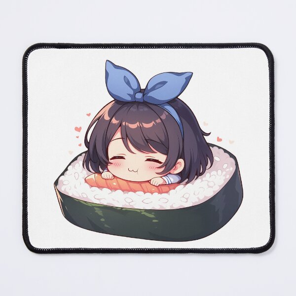 Item preview, Chibi Sushi Gunkan Ruka Sarashina Rent A Girlfriend Kawaii designed and sold by CarlosBender.