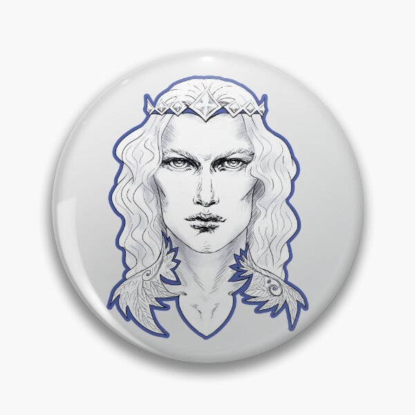 Item preview, Fairy King Prince Charming Silver Blue designed and sold by Sirielle Art.