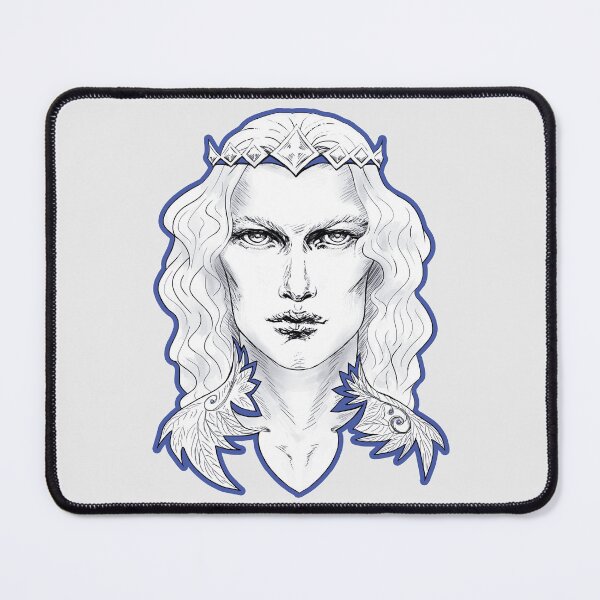 Item preview, Fairy King Prince Charming Silver Blue designed and sold by Sirielle Art.