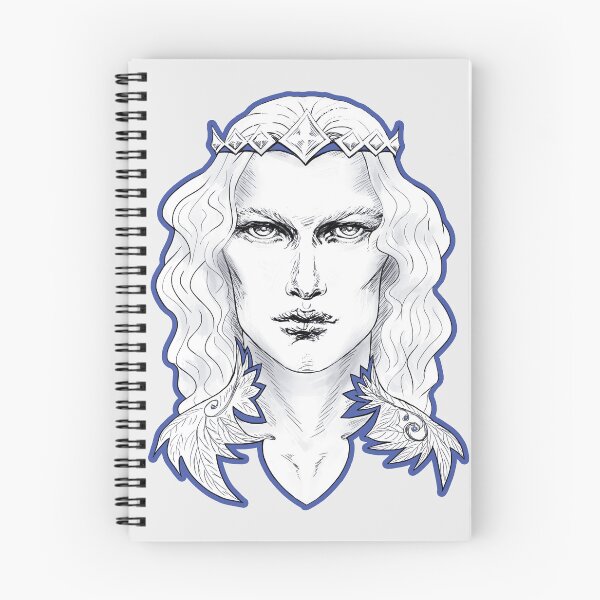 Item preview, Fairy King Prince Charming Silver Blue designed and sold by Sirielle Art.