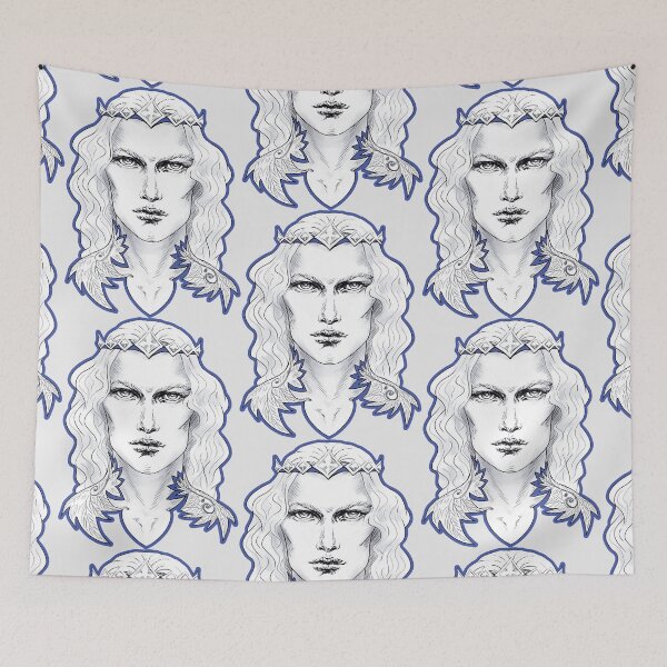 Item preview, Fairy King Prince Charming Silver Blue designed and sold by Sirielle Art.