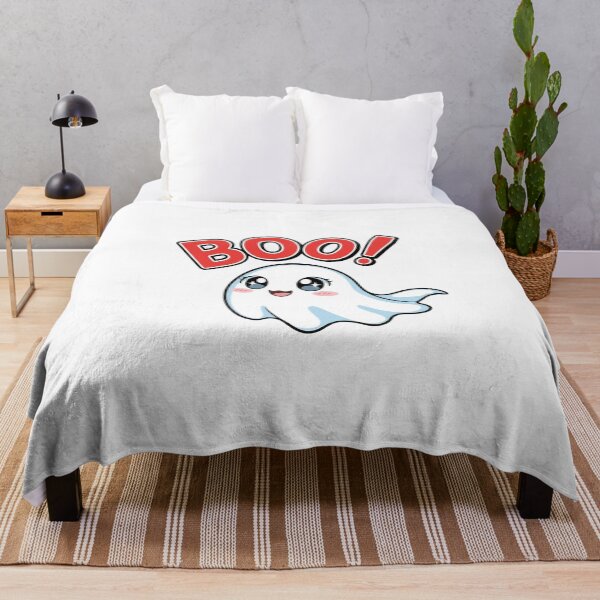 Item preview, "Boo" Cute Ghost Sticker Design designed and sold by DIGITAL-RETRO.