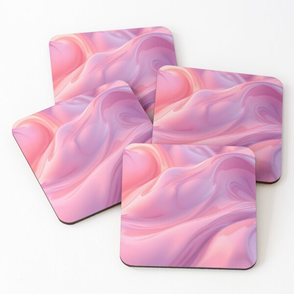Item preview, Abstract fluid waves in shimmering pink and purple designed and sold by homydesign.