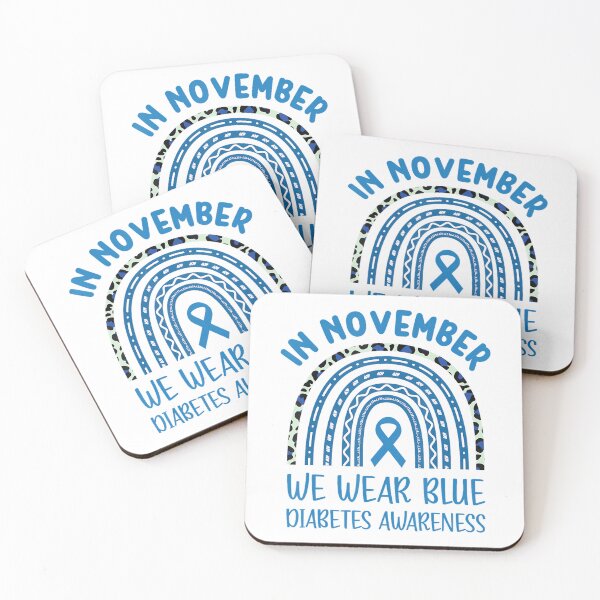 Item preview, Quote Support November Month Style Vintage Blue Bow designed and sold by Williammarger.