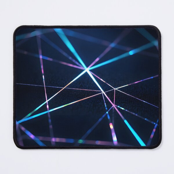 Item preview, Abstract network of glowing neon light lines on a dark background designed and sold by homydesign.