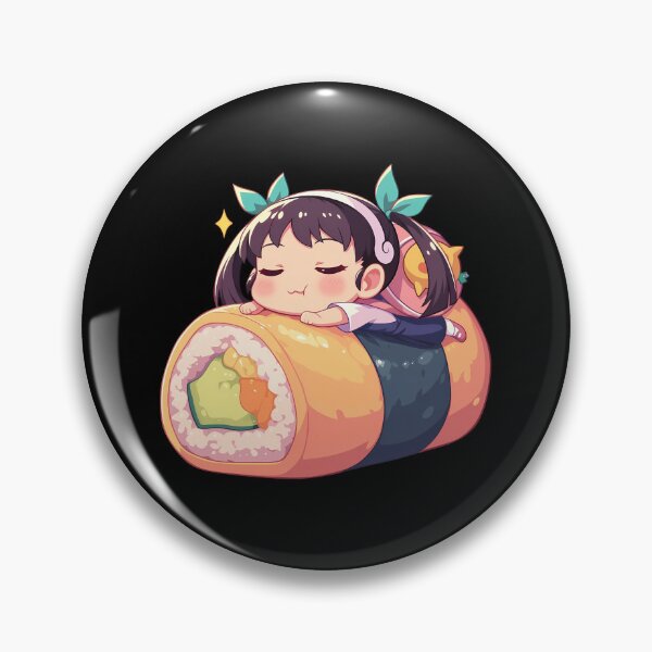 Item preview, Anime Chibi Sushi Nigiri Mayoi Hachikuji Bakemonogatari Kawaii designed and sold by CarlosBender.