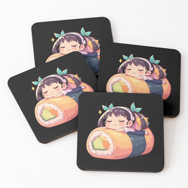 Item preview, Anime Chibi Sushi Nigiri Mayoi Hachikuji Bakemonogatari Kawaii designed and sold by CarlosBender.