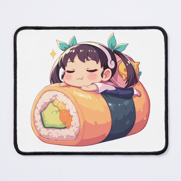 Item preview, Anime Chibi Sushi Nigiri Mayoi Hachikuji Bakemonogatari Kawaii designed and sold by CarlosBender.