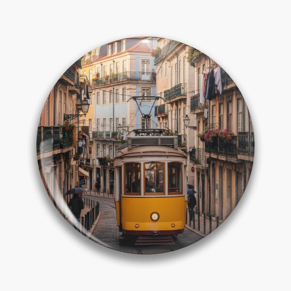 Item preview, Lisbon Tram 28 in a Cobblestone Street designed and sold by homydesign.