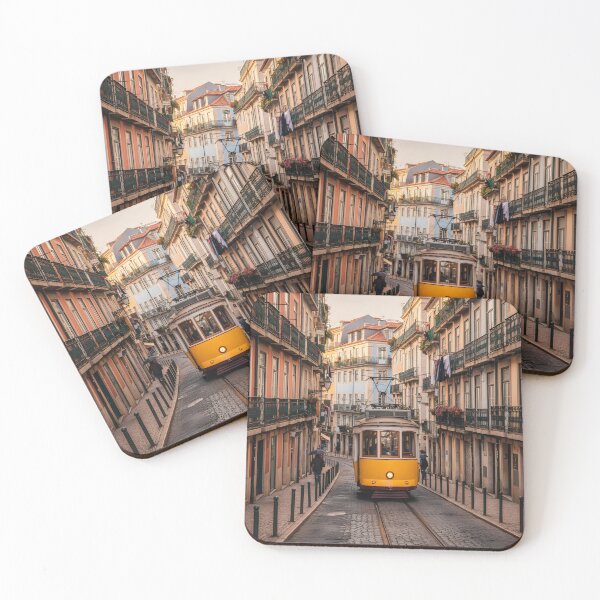 Item preview, Lisbon Tram 28 in a Cobblestone Street designed and sold by homydesign.