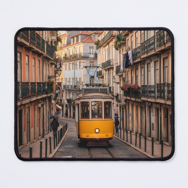Item preview, Lisbon Tram 28 in a Cobblestone Street designed and sold by homydesign.