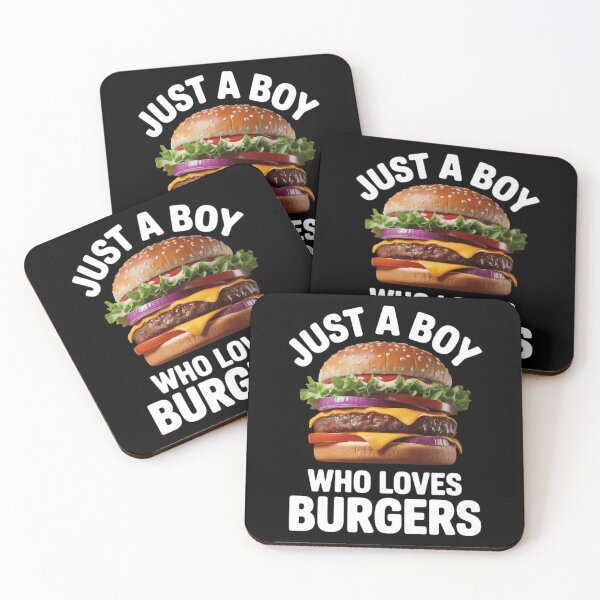 Item preview, Just A Boy Who Loves Burgers Cheese Burger Cheeseburger designed and sold by HellD3vil-Art.