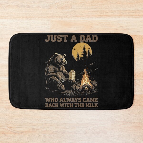 Item preview, Just a Dad Who Always Came Back with the Milk - Bear Retro Camping Shirt designed and sold by LarryMBrown.