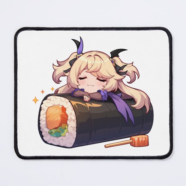 Item preview, Game Chibi Sushi Gunkan Fischl Genshin Impact Kawaii designed and sold by CarlosBender.