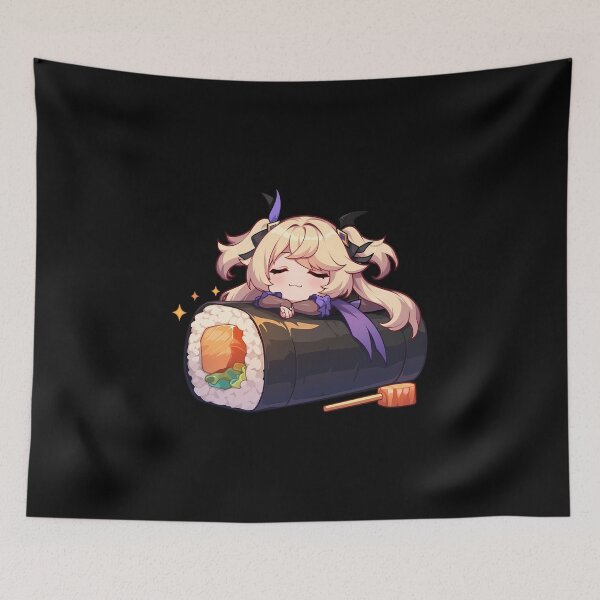 Item preview, Game Chibi Sushi Gunkan Fischl Genshin Impact Kawaii designed and sold by CarlosBender.