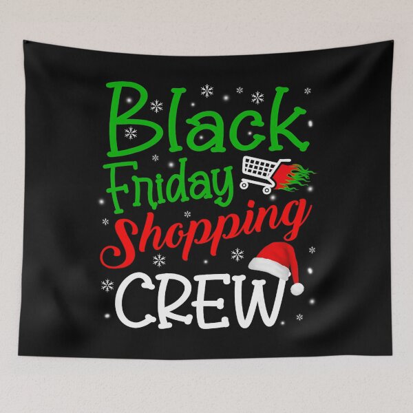 Item preview, Christmas Holiday Happy Funny Shopping Friday Sale 2025 Black designed and sold by Kraigsarina.
