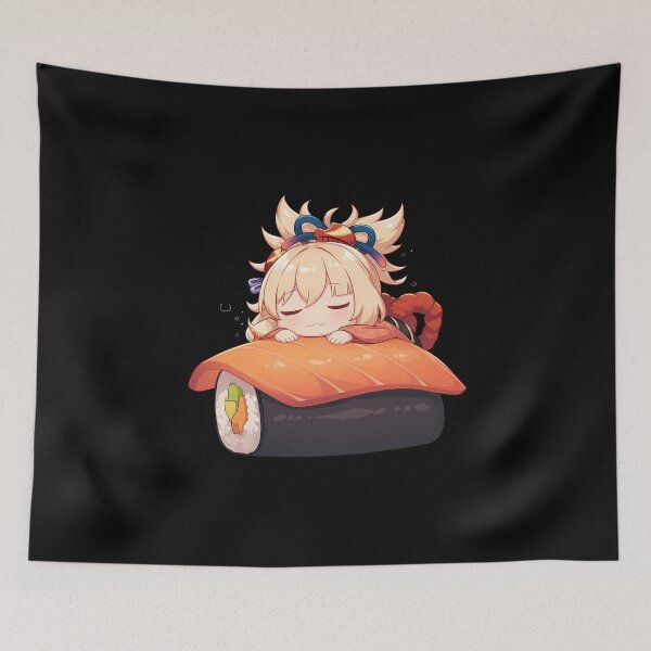 Item preview, Game Chibi Sushi Nigiri Yoimiya Genshin Impact Kawaii designed and sold by CarlosBender.