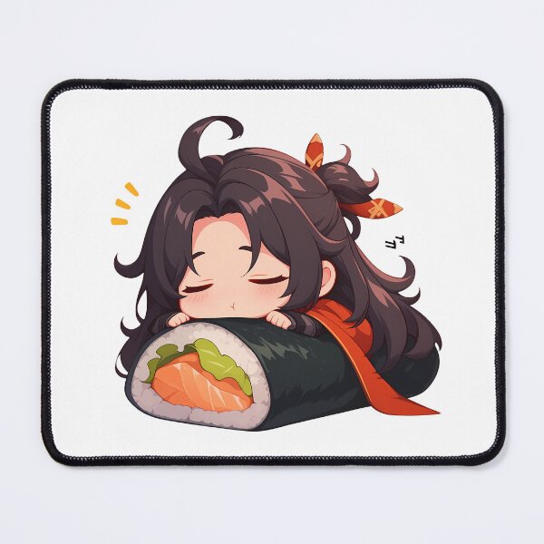 Item preview, Game Chibi Sushi Maki Albedo Genshin Impact Kawaii designed and sold by CarlosBender.