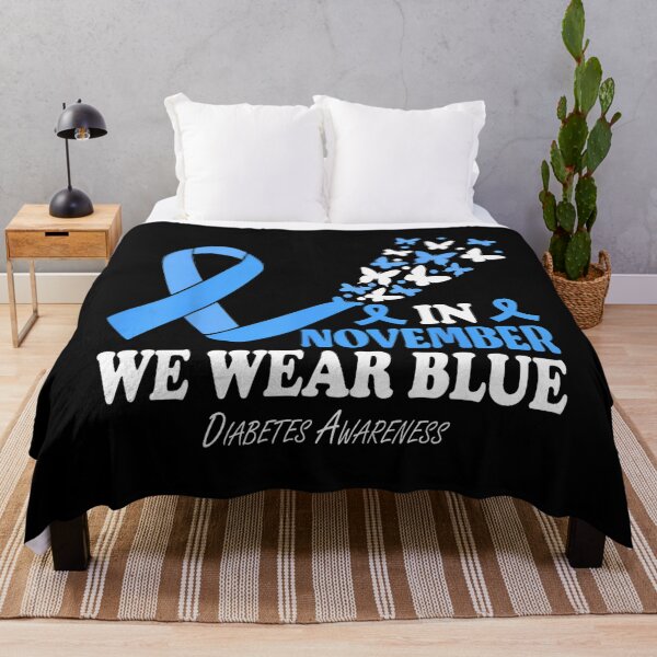 Item preview, Quote Vintage Style Blue November Bow Month Support designed and sold by Williammarger.