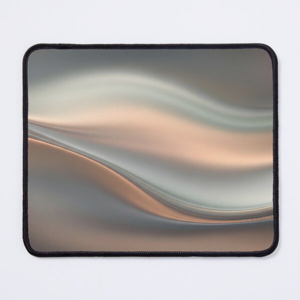 Item preview, Soft abstract flow of metallic waves in copper and silver designed and sold by homydesign.