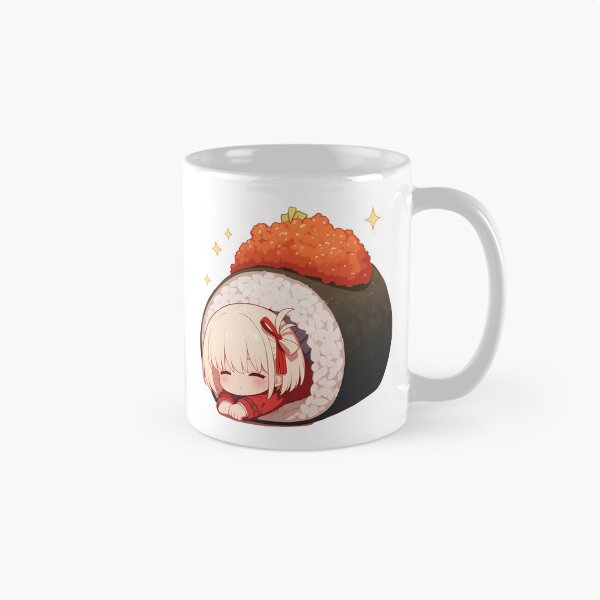 Item preview, Chibi Sushi Nigiri Chisato Nishikigi Lycoris Recoil Kawaii designed and sold by CarlosBender.
