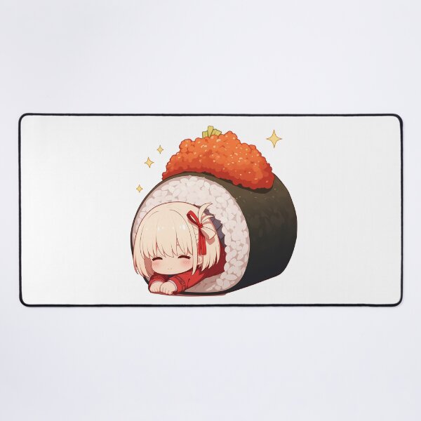 Item preview, Chibi Sushi Nigiri Chisato Nishikigi Lycoris Recoil Kawaii designed and sold by CarlosBender.
