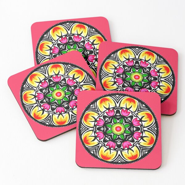Item preview, Folk Art Flower Mandla designed and sold by ViaARTfactory.