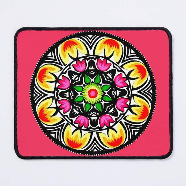 Item preview, Folk Art Flower Mandla designed and sold by ViaARTfactory.