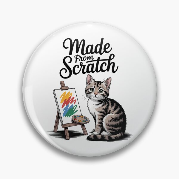 Item preview, Made From Scratch Cat designed and sold by HellD3vil-Art.