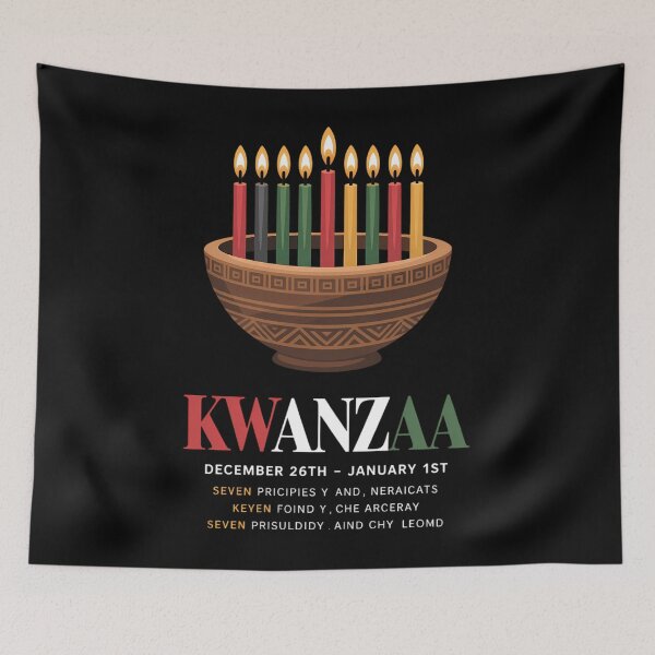 Item preview, Happy Kwanzaa Kinara Candles designed and sold by Moon-Ape.