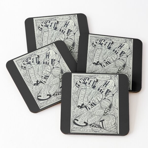 Item preview, Zen Mental Health Words designed and sold by Court-Created.