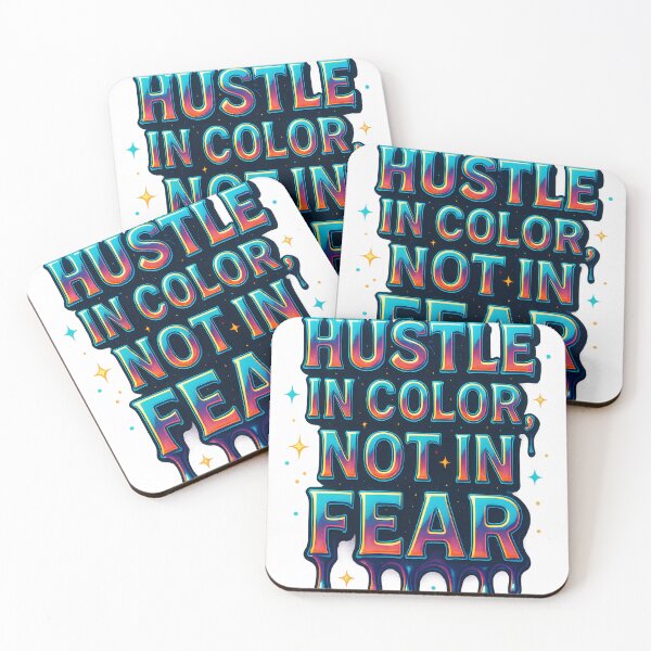 Item preview, Hustle in Color, Not in Fear – Chrome Drip Motivation designed and sold by Savannarojas.