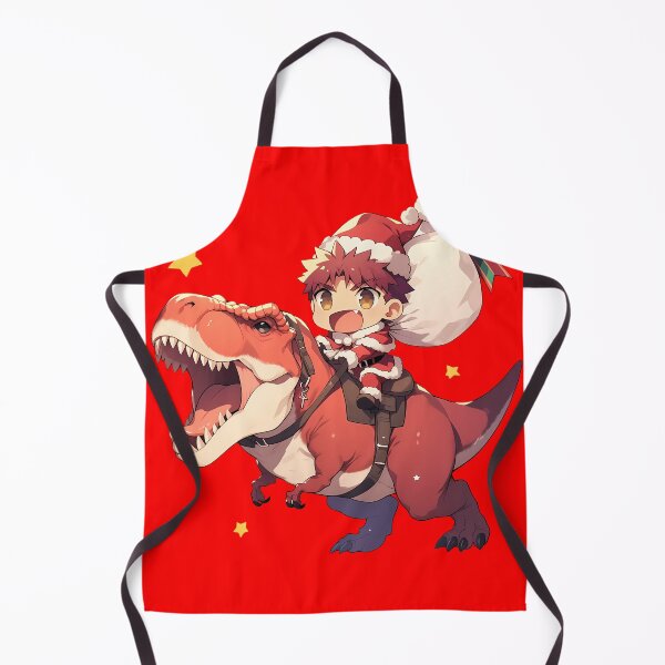 Artikelvorschau, Shirou Emiya Fate Stay Night Weihnachts-Dinosaurier Chibi Anime entworfen und verkauft von TorbenKuhano.