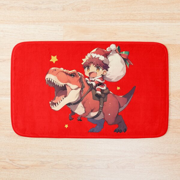 Artikelvorschau, Shirou Emiya Fate Stay Night Weihnachts-Dinosaurier Chibi Anime entworfen und verkauft von TorbenKuhano.