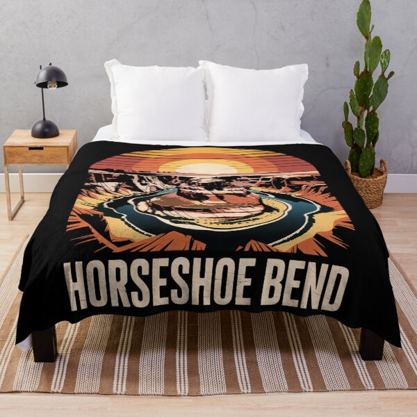 Item preview, Horseshoe Bend Arizona 80's Style Illustration designed and sold by Moon-Ape.