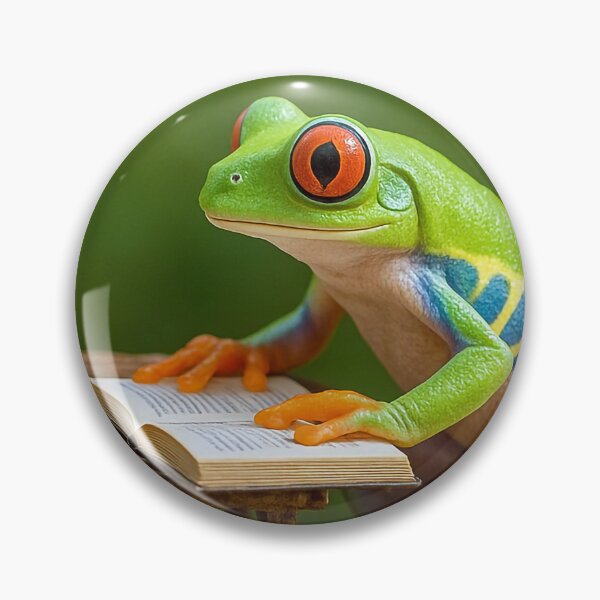 Item preview, Red-Eyed Tree Frogs Reading on a Branch designed and sold by Tridentulus.