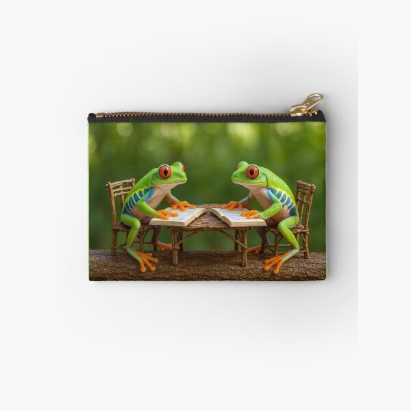 Item preview, Red-Eyed Tree Frogs Reading on a Branch designed and sold by Tridentulus.