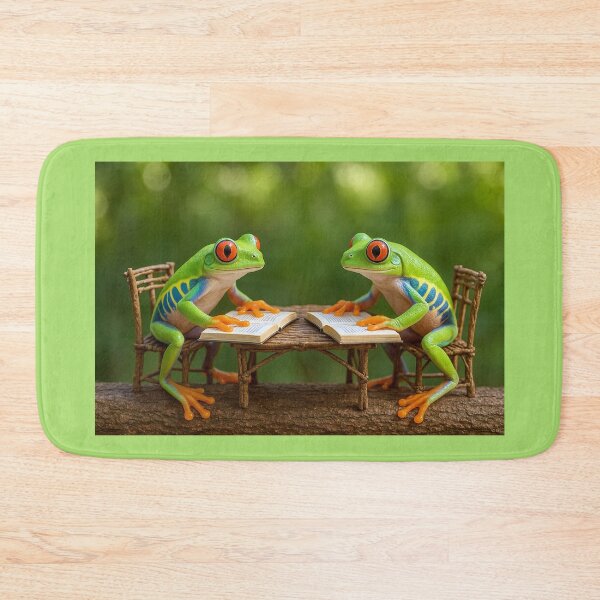 Item preview, Red-Eyed Tree Frogs Reading on a Branch designed and sold by Tridentulus.