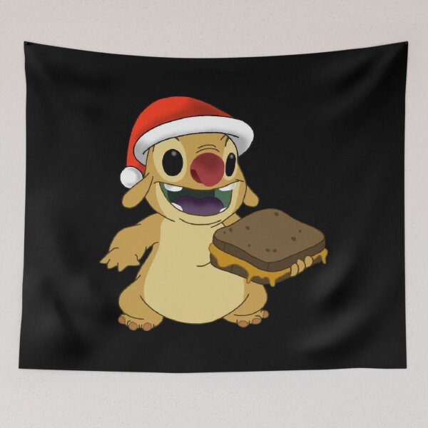Item preview, Cute Stitch Christmas Alien | Funny Sandwich Holiday Cartoon Art designed and sold by Hadley Murphy.