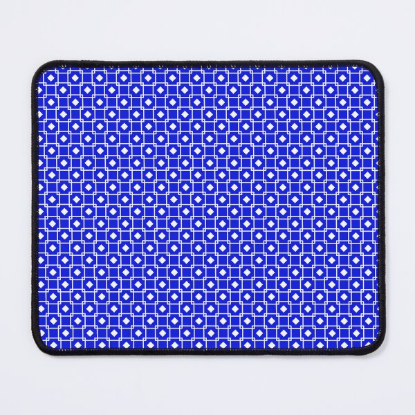 Item preview, Royal Blue and White Geometric Grid Seamless Pattern designed and sold by RS4you.