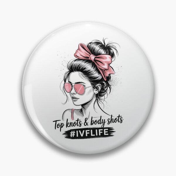 Item preview, Messy Bun IVF Life IVF Mom IVF Transfer Day Cute Tie Dye designed and sold by HellD3vil-Art.