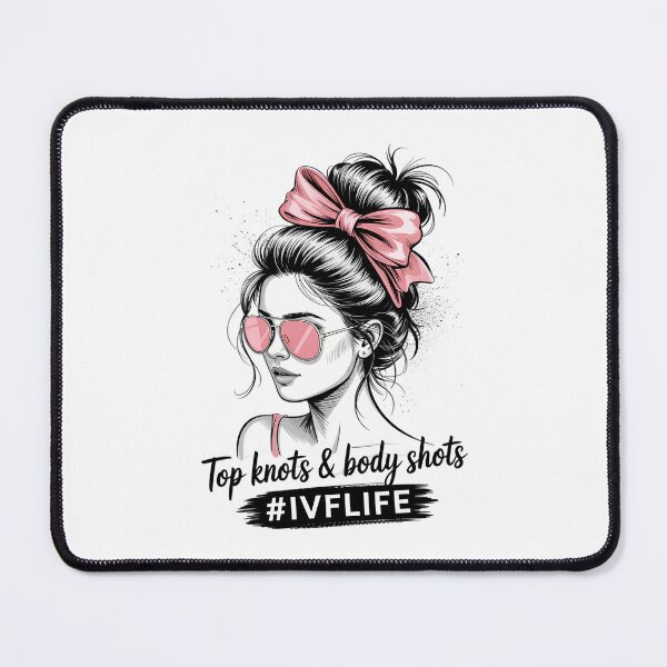 Item preview, Messy Bun IVF Life IVF Mom IVF Transfer Day Cute Tie Dye designed and sold by HellD3vil-Art.