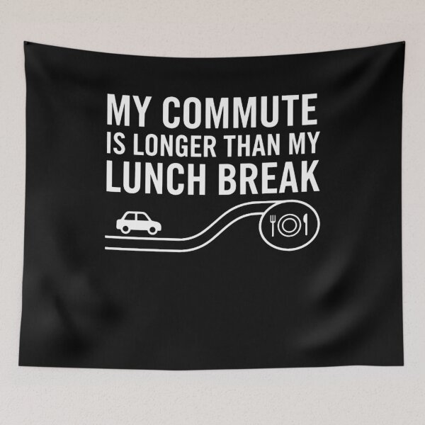 Item preview, My Commute Is Longer Than My Lunch Break Shirt - Work Gag Gift, Driver Humor, Office Life Tee" designed and sold by 519xdesign.